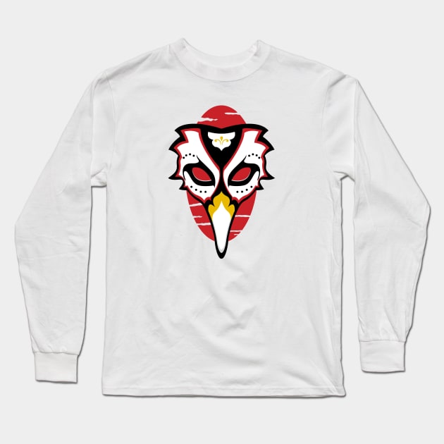 Japanese kitsune mask Long Sleeve T-Shirt by Starkey Store